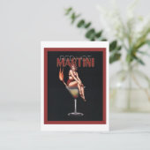 Red Hot Martini Postkarte (Stehend Vorderseite)