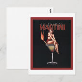 Red Hot Martini Postkarte (Vorne/Hinten)