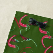 Red Hot Paprikaschoten Muster Strandtuch (Beispiel)