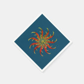 Red Hot Paprikaschoten Serviette (Ecke)