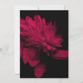 Red Hot Peak auf Black Floral Party Einladung (Rückseite)