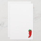 Red Hot Pepper Diva Briefpapier (Vorne/Hinten)