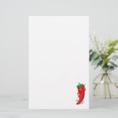 Red Hot Pepper Diva Briefpapier (Stehend Vorderseite)