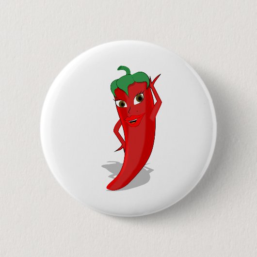 Red Hot Pepper Diva Button (Vorderseite)