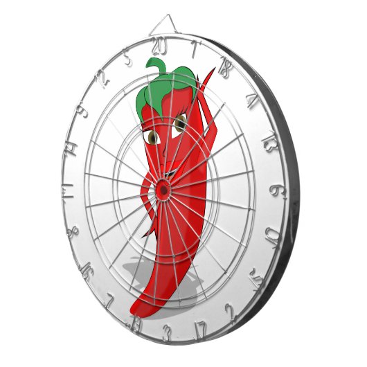 Red Hot Pepper Diva Dartscheibe (Vorderseite rechts)