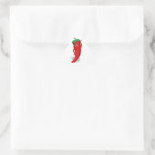 Red Hot Pepper Diva Dreieckiger Aufkleber (Tasche)