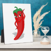Red Hot Pepper Diva Fotoplatte (Seite)