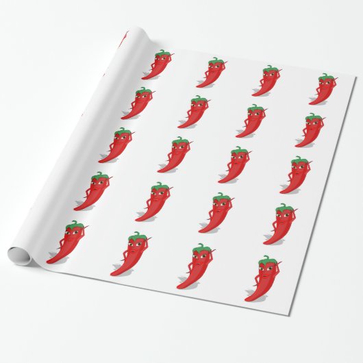 Red Hot Pepper Diva Geschenkpapier (Ungerollt)