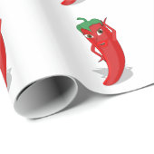 Red Hot Pepper Diva Geschenkpapier (Rolleneckpunkt)