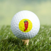 Red Hot Pepper Diva Golfball (Insitu T-Shirt)