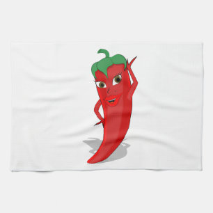 Red Hot Pepper Diva Handtuch