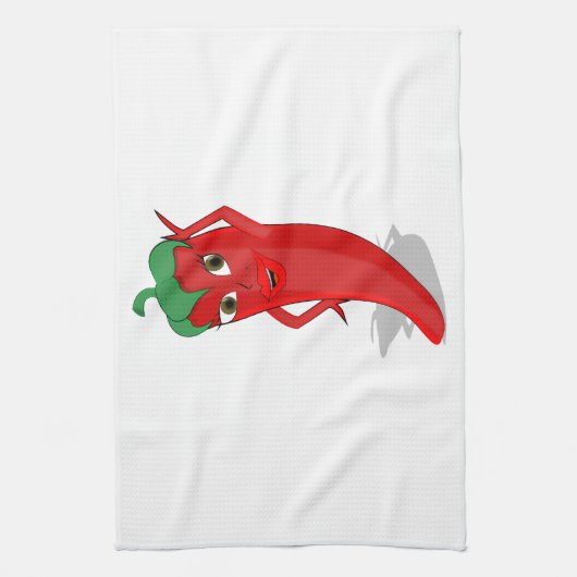 Red Hot Pepper Diva Handtuch (Vertikal)