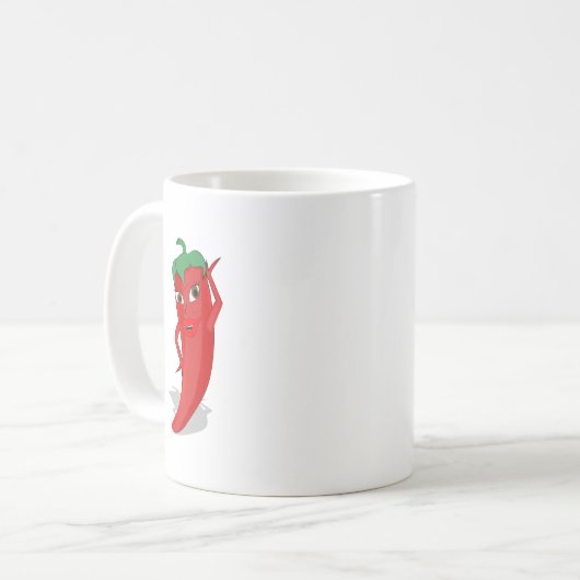 Red Hot Pepper Diva Kaffeetasse (Vorderseite Links)
