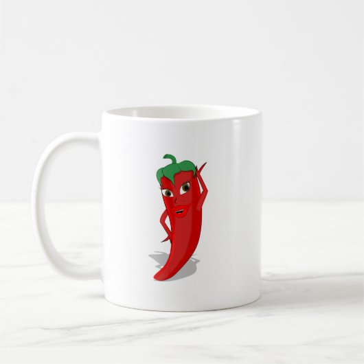 Red Hot Pepper Diva Kaffeetasse (Links)