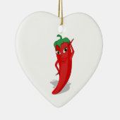 Red Hot Pepper Diva Keramik Ornament (Rechts)