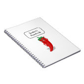 Red Hot Pepper Diva Notizblock (Rechte Seite)
