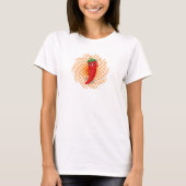 Red Hot Pepper Diva Orange Dots T-Shirt (Vorderseite)