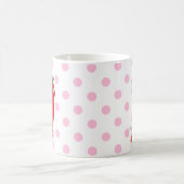 Red Hot Pepper Diva Pink Polka Docht Kaffeemaschin Kaffeetasse (Mittel)