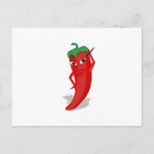 Red Hot Pepper Diva Postkarte (Vorderseite)