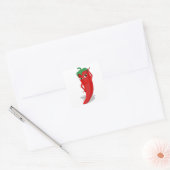 Red Hot Pepper Diva Quadratischer Aufkleber (Umschlag)