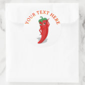 Red Hot Pepper Diva Runder Aufkleber (Tasche)