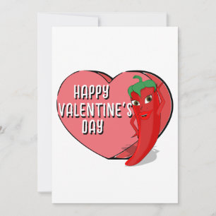 Red Hot Pepper Diva Valentines Einladung