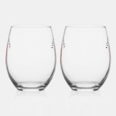 Red Hot Pepper Diva Weinglas Ohne Stiel (Rechts)