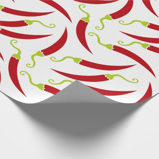 Red Hot Pepper Geschenkpapier (Ecke)