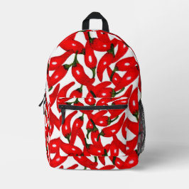 Red Hot Peppers Spicy  Bedruckter Rucksack