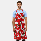 Red Hot Peppers Spicy  Schürze (Getragen)