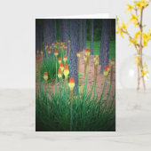 Red Hot Pokers, Karte (Gelbe Blume)