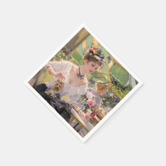 Red Hot Rendezvous Papierserviette (Ecke)