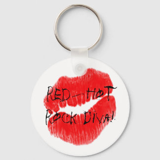 Red Hot Rock Diva Lippen I Schlüsselanhänger