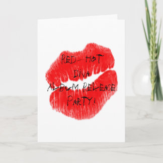 Red Hot Rock Diva Lips V Einladung