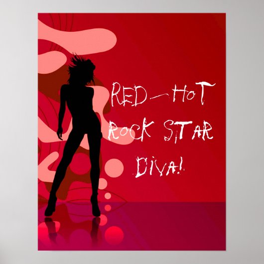 Red Hot Rock Star Diva Poster (Vorne)