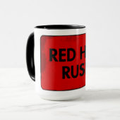 Red Hot Rush Keramik Tasse (Vorderseite Links)