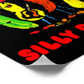 Red Hot Silly Peppers, Funny  Poster (Ecke)