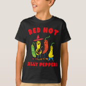 Red Hot Silly Peppers, Funny  T-Shirt (Vorderseite)