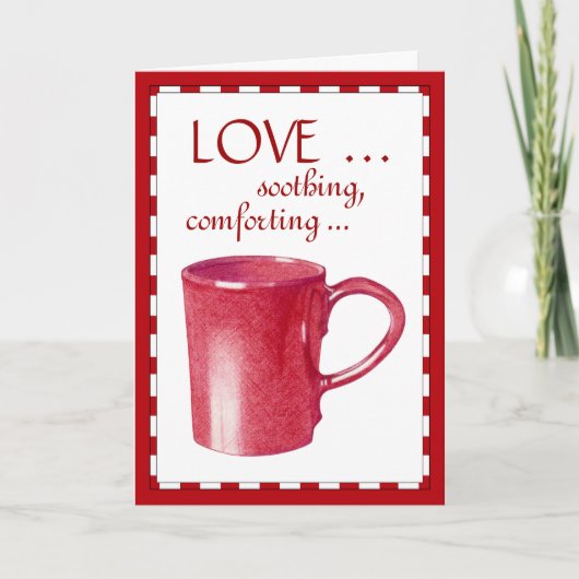 Red Hot Tasse Liebe Card Karte (Vorderseite)