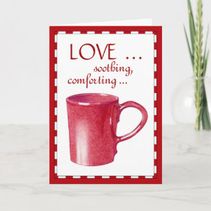Red Hot Tasse Liebe Card Karte