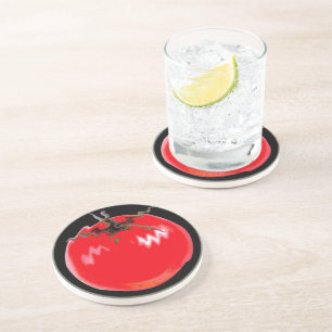 Red Hot Tomato Sandstein Untersetzer