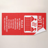 Red Hot Tub Regeln Badehandtuch (Badehandtuch)