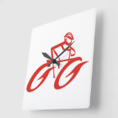 Red Hot Wheels Wall Clock Quadratische Wanduhr (Winkel)