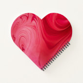 Red Hot Wirbel Personalisiert Notebook Notizblock (Rückseite)