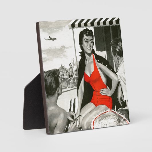 Red Hot Woman Fotoplatte (Vorderseite)