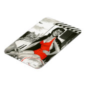 Red Hot Woman Magnet (Linke Seite)