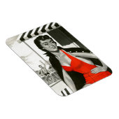 Red Hot Woman Magnet (Rechte Seite)