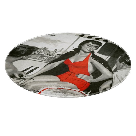 Red Hot Woman Schneidebrett (Ecke)