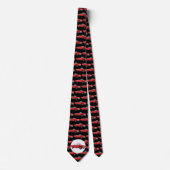 Red Hotrod 1950er Automuster Krawatte (Vorderseite)