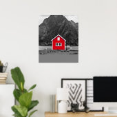 Red House Color Pop herunterladen und herunterlade Poster (Heimbüro)